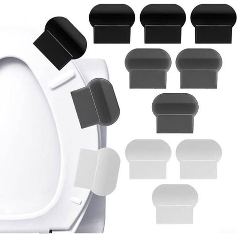 KLVGTIFS PU - Lève-siège de toilette, poignée de levage adhésive pour abattant de toilettes, pour , maison, salle de bain, bureau, restaurant, (1/4)