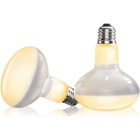 BUNTHAUS PA Chauffage pour terrarium 100W, ampoule chauffante à intensité variable E27, convient aux poussins, tortues, lézards, serpents et autres reptiles et amphibiens, lot de deux. (1/4)