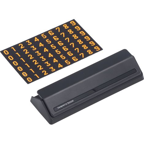Panneau de stationnement de courte durée pour voitures, construction robuste, écologique, petit, compact, élégant, noir (1/5)