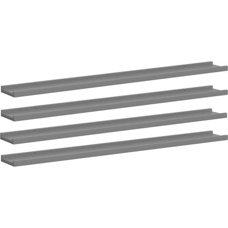 Maison Exclusive - Wandregale 4 Stk. Grau 100x9x3 cm