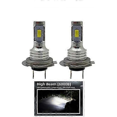 ampoules LED H7 pour phares antibrouillard de voiture, feux de jour, phares de moto, compatibles H4, H8, H9, H1, H11, H6, 9004, HB3, 9005, HB4, 8000K, 6000K, 12V, 24V, 80W (blanc froid 6000K, 12000 lm (1/5)