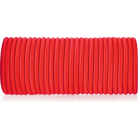 Corde de sécurité élastique rouge 4 mm x 30 m, sangle élastique, filet de chargement, articles fixes (1/4)