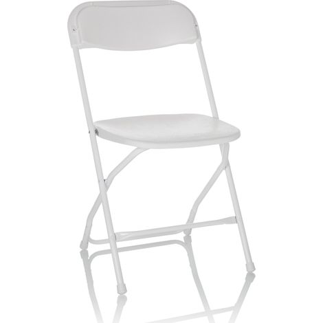 Besucherstuhl / Klappstuhl TUDELA XXL W Kunststoff weiß hjh OFFICE