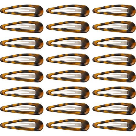 Lot de 24 barrettes écaille, pinces métal antidérapantes, maintien fort pour cheveux fins et épais. (1/5)