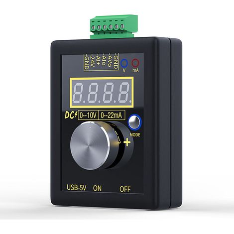 Générateur de courant de petite tension portatif SG-002 DC 0-10V 0-22mA Producteur de signal de tension de courant
