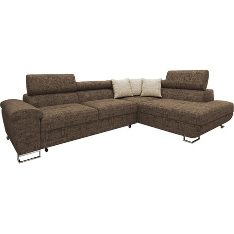 Sofá rinconero Comfivo Ruta II, Matana 19 + Matana 17, Función de descanso, Almacenaje, 270x202x71cm, 0