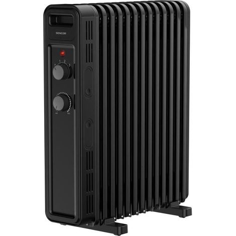 Radiateur électrique bain d'huile - SENCOR - SOH 3513BK - 2500 W - 2 boutons - Noir (1/5)