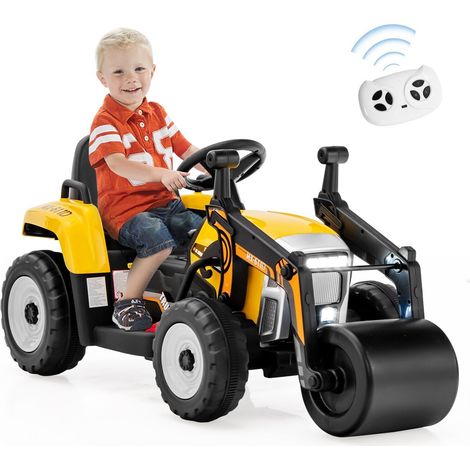 Kids Ride on Road Roller 12V Electric Battery Powered Toy 2.4G Remote Control (1/5)