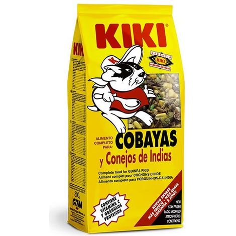 Kiki Cochons d'Inde et Lapins - Aliment complet pour cobayes et lapins - 800 g