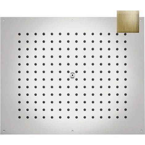 Kit plafond de douche rectangulaire or brossé Dream Flat - Bossini H383910043