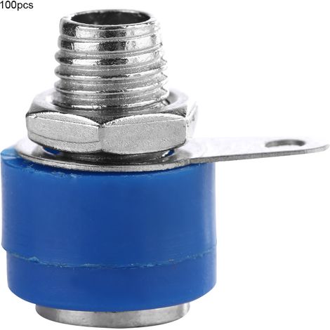 100pcs 4mm Full Seal Insulated Safety Protection Speaker Banana Plugs Audio Connector (1/5)