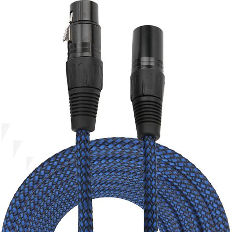 15 m (49,2 ft) langes, zugfestes XLR-Kabel (Stecker auf Buchse) für Frequenzmischer, DMX-Bühnenbeleuchtung und Audio (1/5)