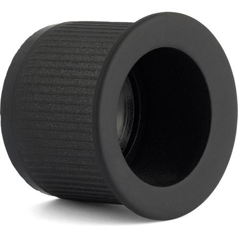 tirador embutir zamak modelo dedal niquel satinado, negro mate acabado níquel satinad acabado negro mate