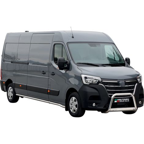 Pare-buffle Avant pour Renault Master 2019-2023 63 mm en Acier Gris (1/5)