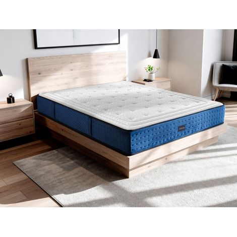 Colchón de espuma SHAULA ELYSIUM 150x190 cm – Altura 30 cm con 2 cm de visco a cada lado