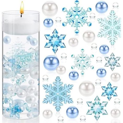 Remplisseur de Vase - Noël - Perles de Gel d'eau - Décoration Flottante - Couleurs Vibrantes - Acrylique (1/4)