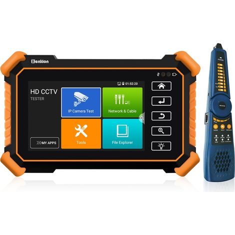&Testeur de Vidéosurveillance IP IPC-1900C Plus 4K 8MP 8K 32MP Moniteur Écran Tactile 4 Pouces Support POE WiFi Sortie DC12V/3A avec Traceur de Câble (1/5)