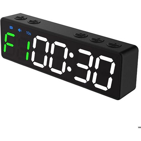 Chronomètre de sport, chronomètre rechargeable, compte à rebours portable et horloge de montée avec coque arrière magnétique