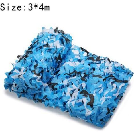 3x4m rectangular camouflage sun shade sail, ocean camouflage color, sun shade camouflage net (1/3)
