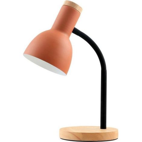 Lampe De Bureau - Bois - E27 - 5 W - Design Contemporain - 1 Piece