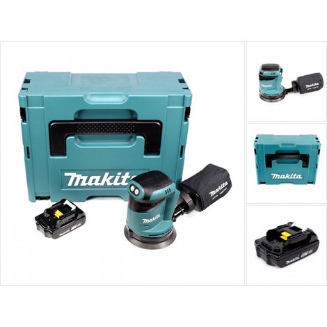 Lijadora orbital sin cable Makita DBO 180 Y1J, 18V + 1x Batería 1.5Ah + Makpac - sin cargador (1/5)