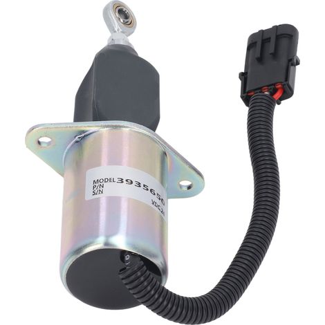 Interrupteur de vanne de coupure de carburant DC24V, électrovanne de coupure d'allumage 3935650/SA-4764-24, convient aux excavatrices Daewoo DH300-7/moteurs Cummins 6C 6CT 4B 4BT. (1/5)