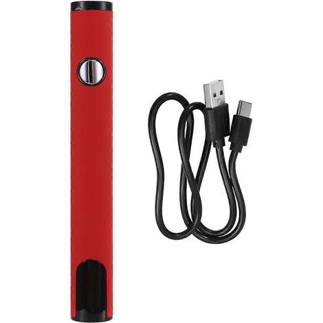 Stylo à batterie à filetage 510, fer à souder électrique sans tête, rouge (1/5)