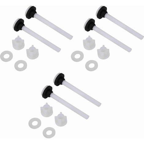 Set of 3 Pairs of Toilet Tank Fixing Screws (1/5)