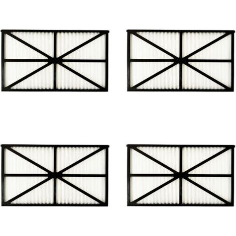 Lot de 4 Panneaux Filtres pour Robot Tiger Shark - RCX70101PAK2 - Noir (1/3)