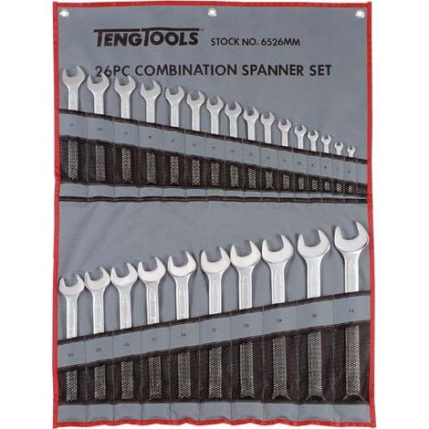 Juego de llaves combinadas  TENGTOOLS 6526MM 167180108