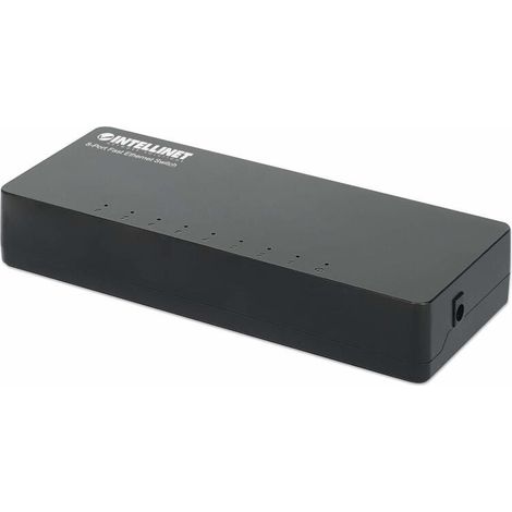 INTELLINET Desktop 8-Port Fast Ethernet Switch schwarz (1/4)