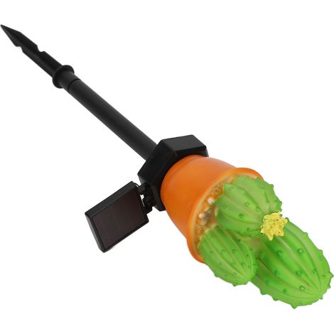 Lampe solaire LED étanche IP65 à piquet pour jardin extérieur, jardin, cactus à trois têtes (1/5)