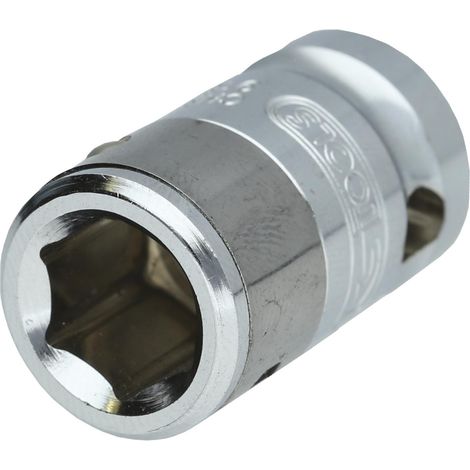 3/8" Adattatore CHROME c.anello di serraggio,p.inserti 10mm (1/4)