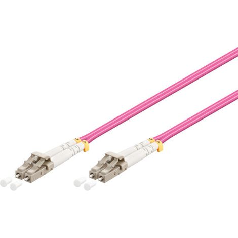 WP FIBER OPTIC MULTIMODE PATCH CORD ,50/125 LC-LC, 3 MT. OM4 ,LSZH, VIOLET COLOR