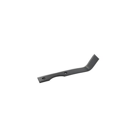 Cuchillo de fresas izquierdo para motocultor adaptable en Agria - L: 190 mm. Tipo escardador.