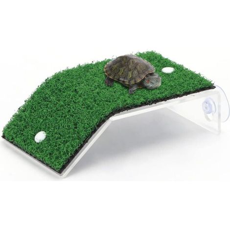 Sonnenplattform für Schildkröten, realistische Kletterleiter für kleine Reptilien, L 8 x B 14 cm (1/4)