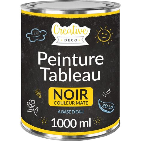 Peinture Mat Ardoise Tableau Noir 1L - A Base d’Eau (1/5)