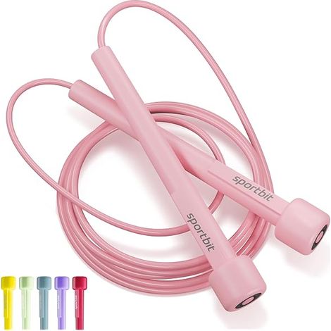 Corde à Sauter Réglable - Câble en PVC Souple - Poignées Ergonomiques Antidérapantes - Pour Entraînement Cardio, Boxe, Perte de Poids - 1 Pièce (1/3)