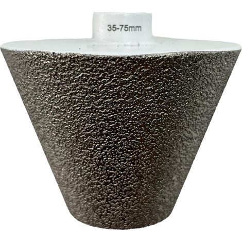 Grand Cône Diamanté 75 mm M14 Finition Arrondie pour Carrelage, Grès Cérame, Marbre Outillage Carreleur 2.0