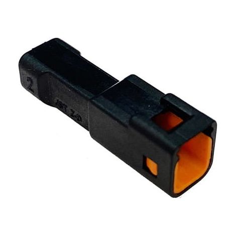 Connettore JWPF femmina  porta maschio 2 vie nero