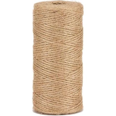Ficelle de jute naturelle pour jardinage, bricolage et activités manuelles, 1,5 mm/200 mètres (1/5)