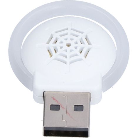 Repelente ultrasónico portátil para mosquitos e insectos con luz nocturna de frecuencia variable, blanco --Crezuo