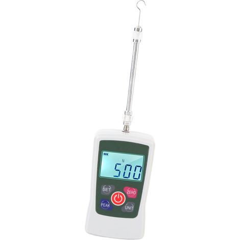 Dynamomètre numérique 5N portable écran rétroéclairé 3 modes de mesure arrêt automatique dynamomètre manuel traction compression (1/5)