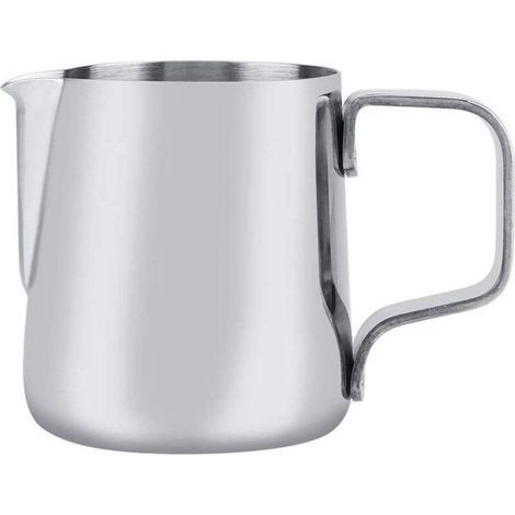 100ml Milk Pitcher, Stainless Steel Milk Frothing Pitcher, Art Latte Stylus, Kitchen Home Craft Coffee Latte Milk Pitcher for Cappuccino and Caffe Latte (Silver)-Fei Yu (1/5)