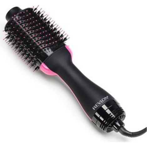 Brosse soufflante Revlon Salon One-Step sèche-cheveux volumateur noir, coiffure lissante et gonflante, outil 2-en-1 pour brushing maison. (1/5)