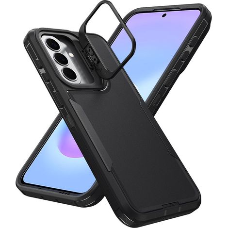 Coque de protection renforcée pour Samsung Galaxy A27 5G, avec support, noire (1/5)