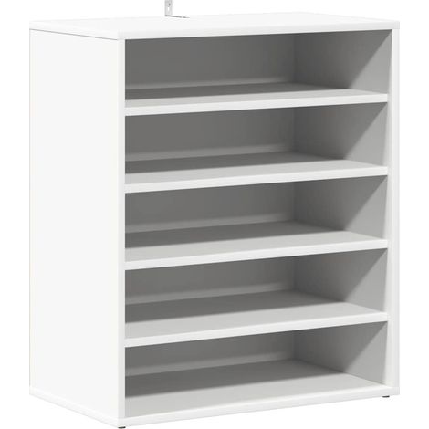 Maison Exclusive - Scarpiera Bianca 60x35x70 cm in Truciolato