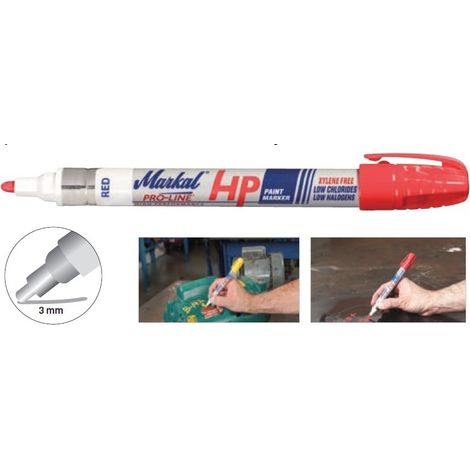 Marcador amarillo de pintura para superficies aceitosas Markal 140096961