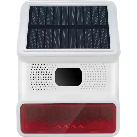 SIRENA DI ALLARME SOLARE 100DB CON SENSORE PIR TUYA SMART WiFi