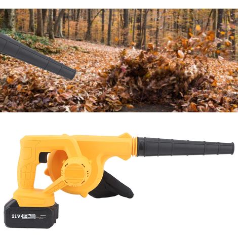 Souffleur sans fil 2 en 1, balayeur de feuilles électrique portatif avec batterie au lithium pour souffler les feuilles, nettoyer la poussière et les petits déchets, compatible avec l'ordinateur de bo (1/5)